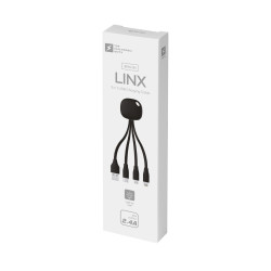 Зарядний кабель 3 в 1 з підсвідкою Linx, ТМ TEG